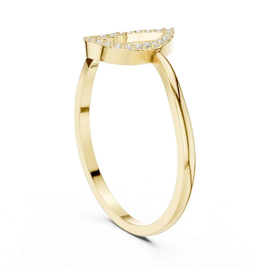 Minimal necklace with smooth polished metal.