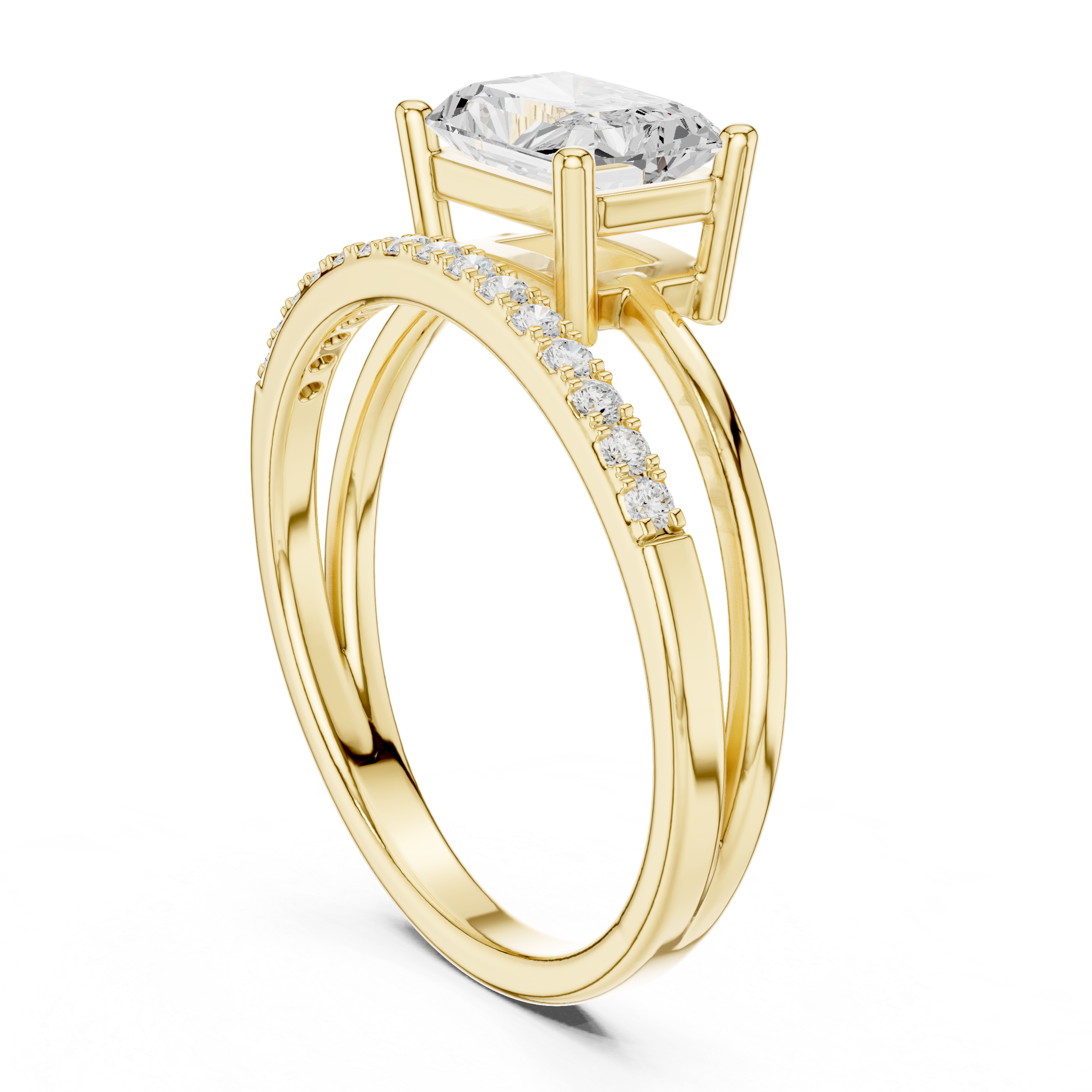 Slim cuff bracelet with polished edges.
