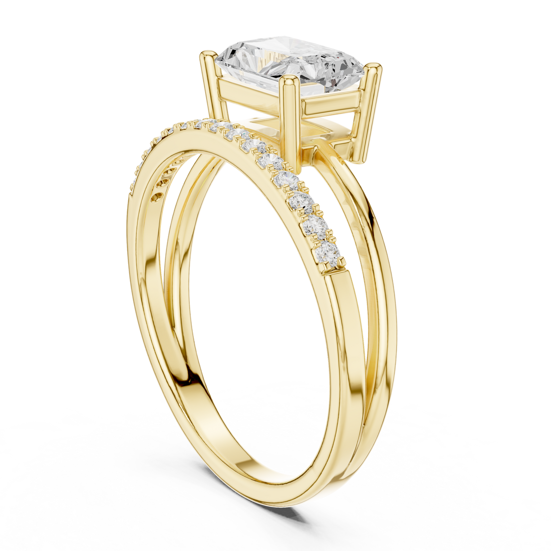 Slim cuff bracelet with polished edges.