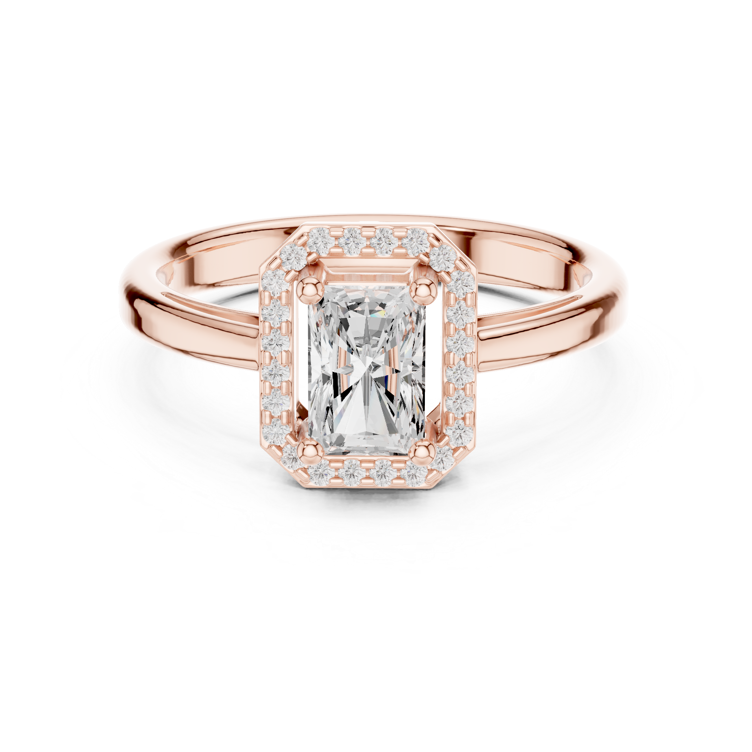 Smooth polished wedding band ring.