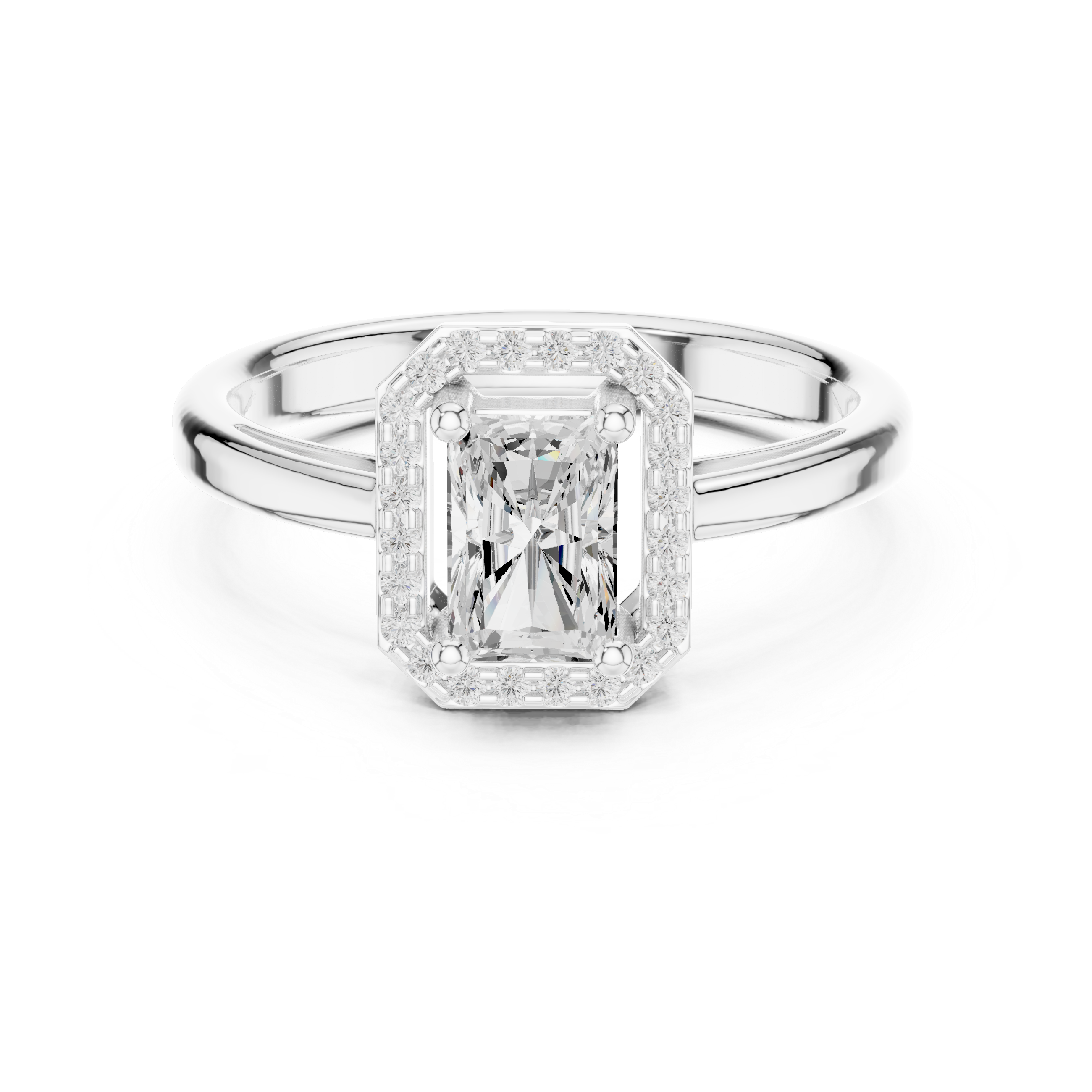 Bold cuff bracelet with geometric shape.