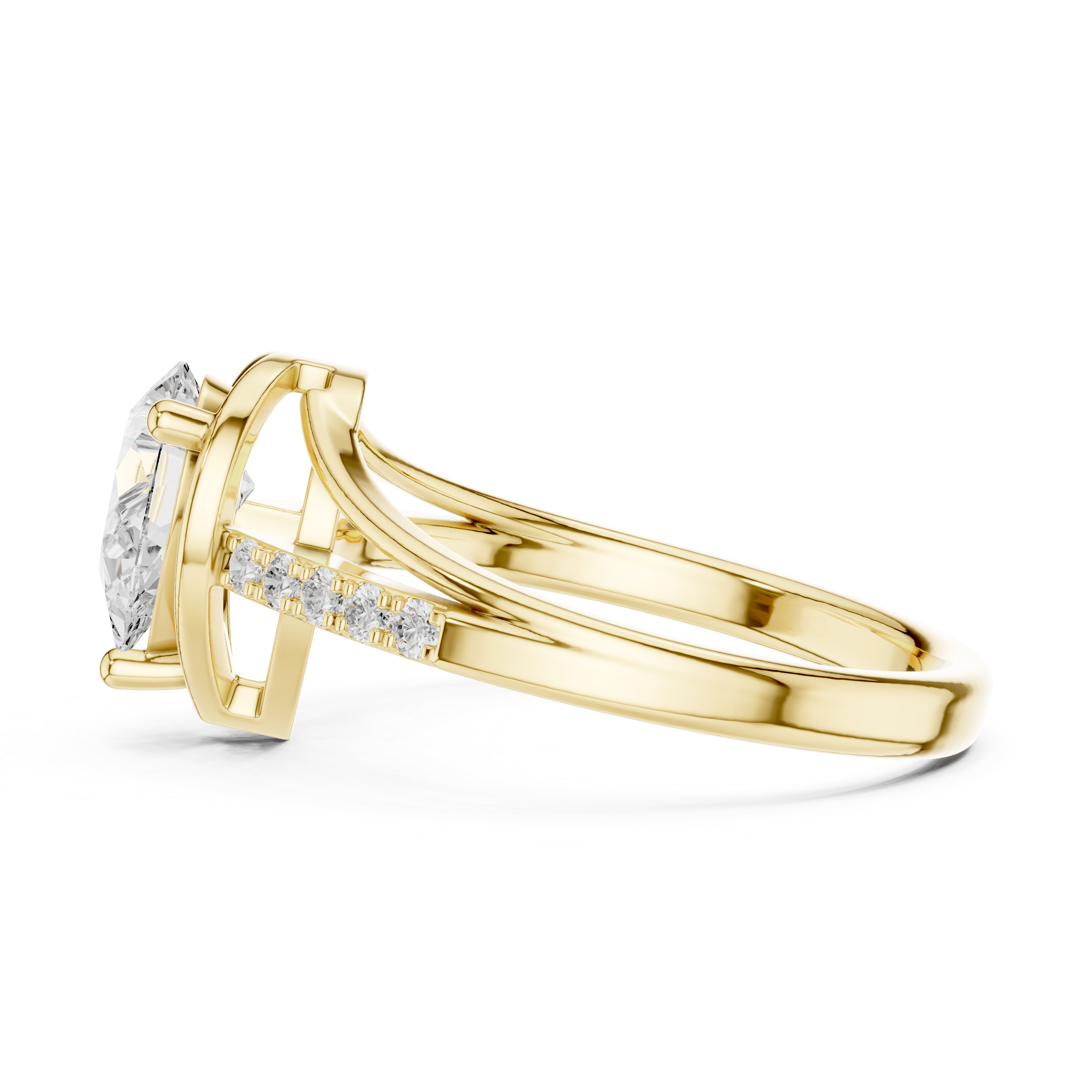Gold chain bracelet with elegant simplicity.