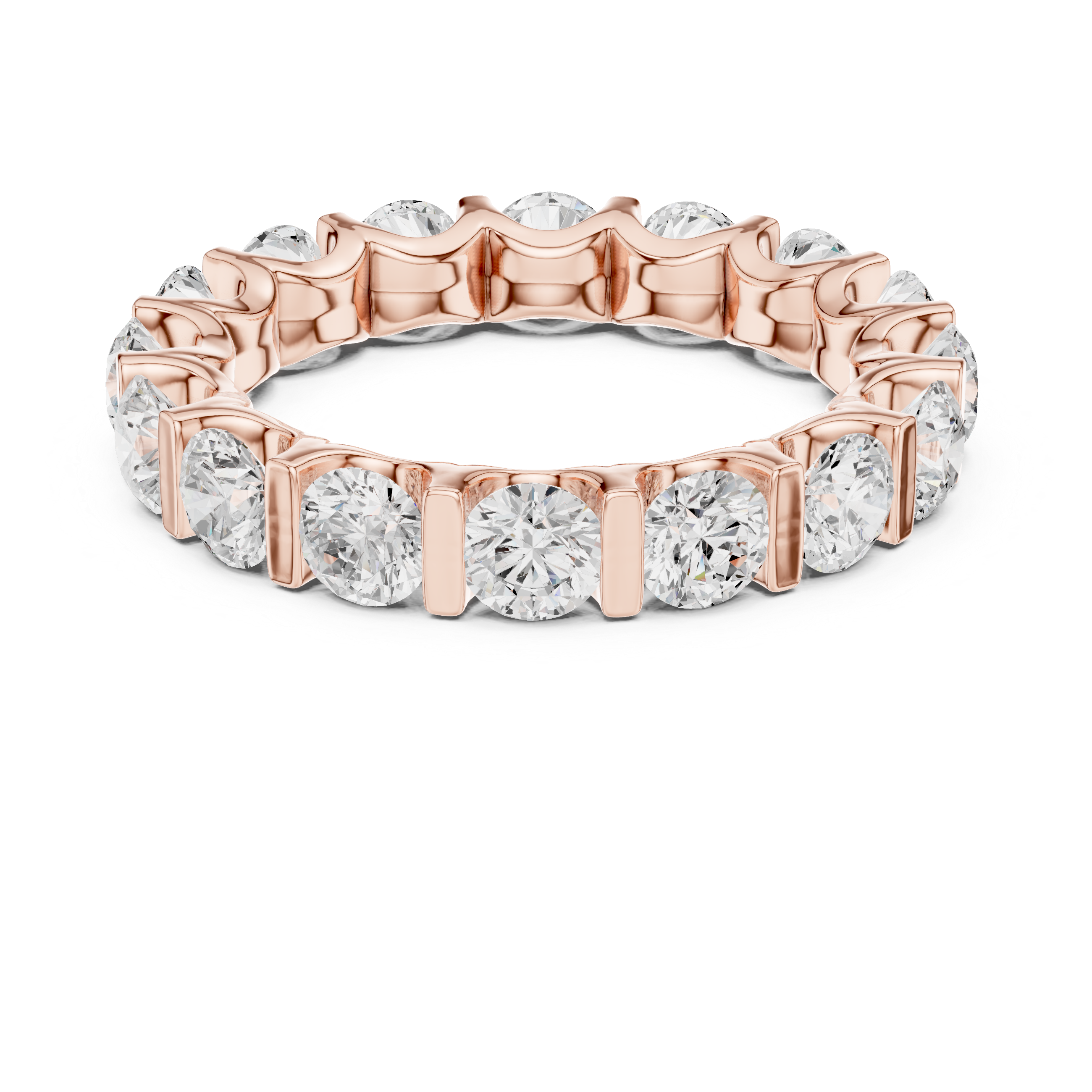 Thin diamond bracelet with delicate sparkle.