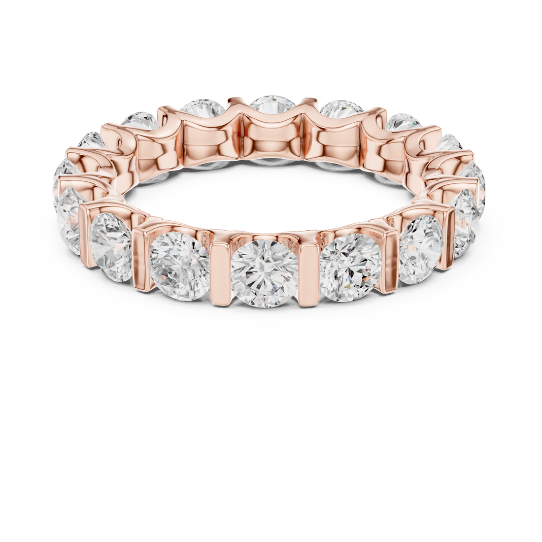 Thin diamond bracelet with delicate sparkle.