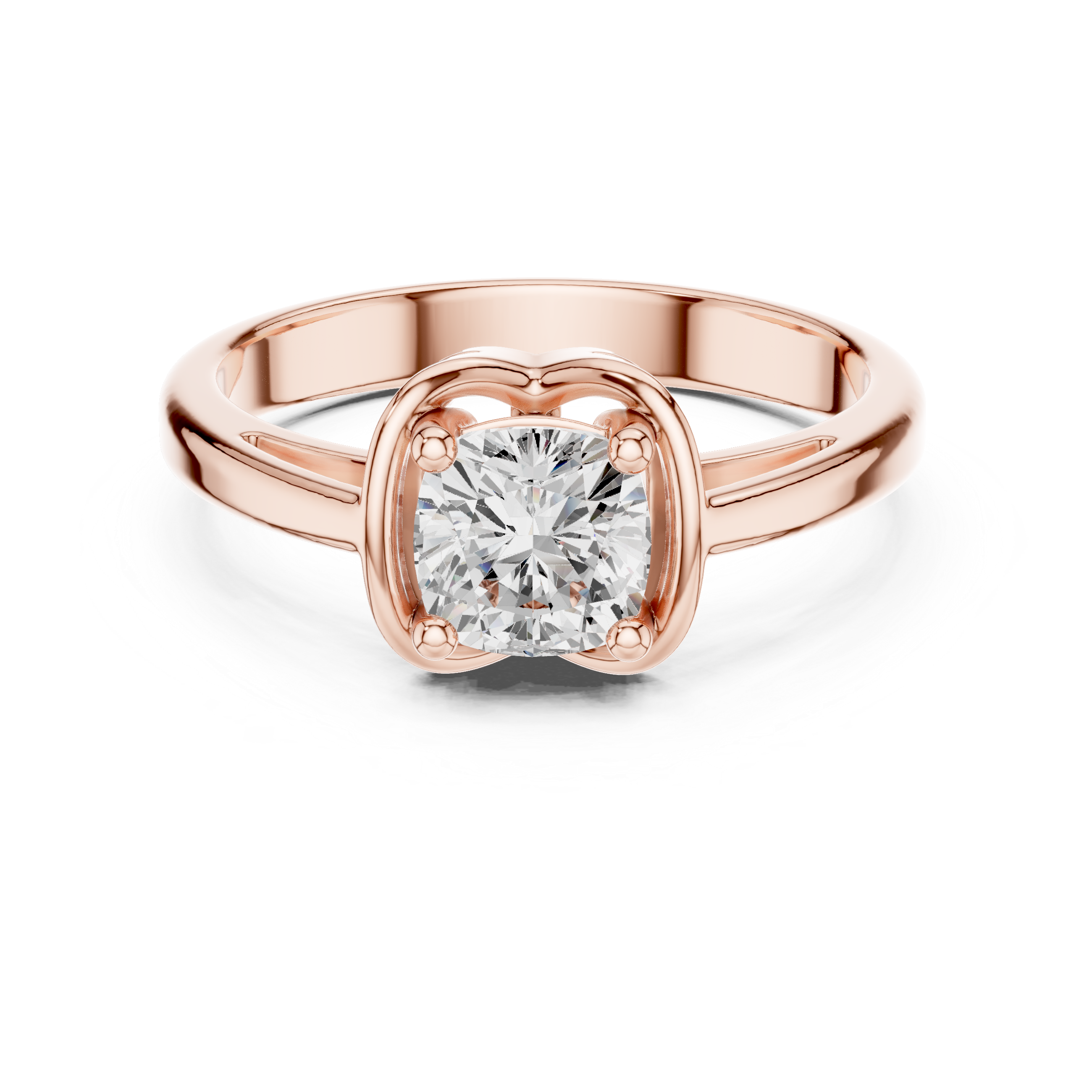 Modern Princess Cut Diamond Side Stone Engagement Ring vibe