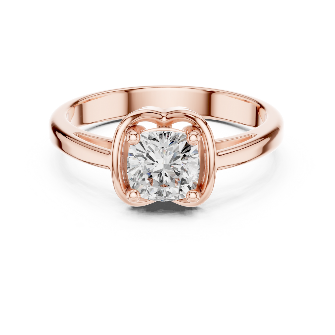 Modern Princess Cut Diamond Side Stone Engagement Ring vibe