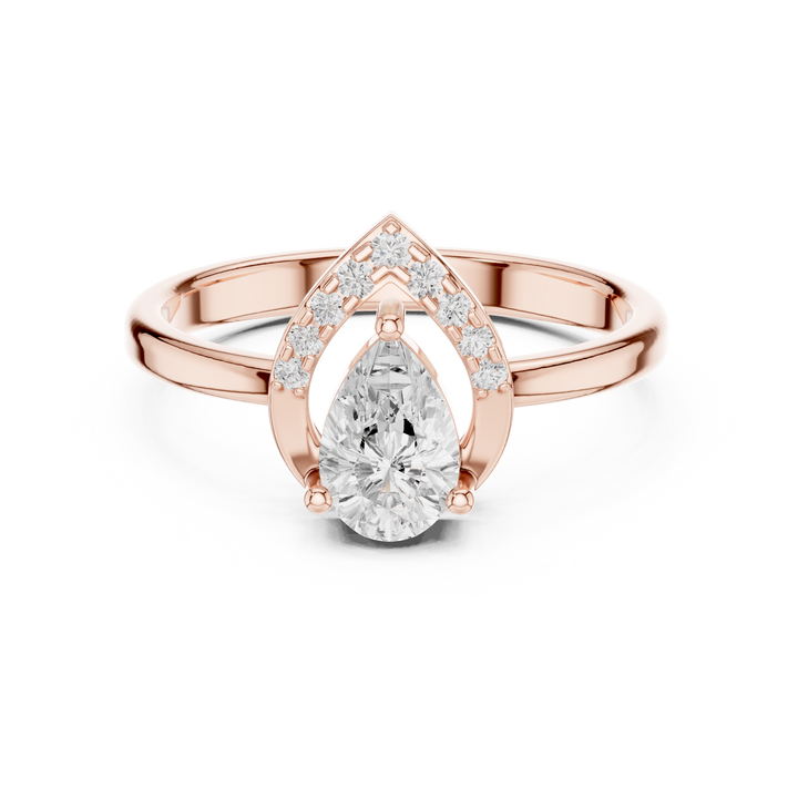 Royal Marquise Diamond Twist Solitaire Engagement Ring charm