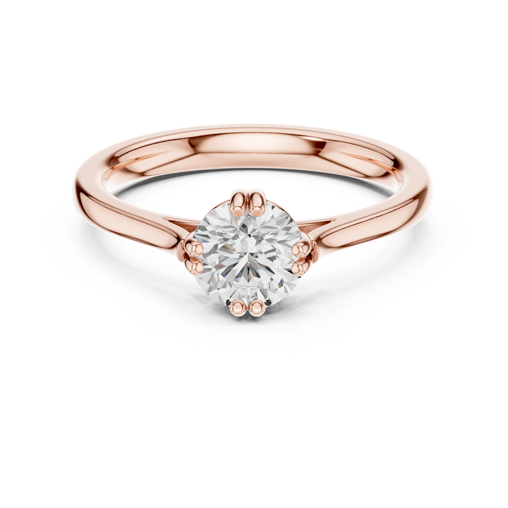 Royal Round Brilliant Cut Diamond Solitaire Engagement Ring charm