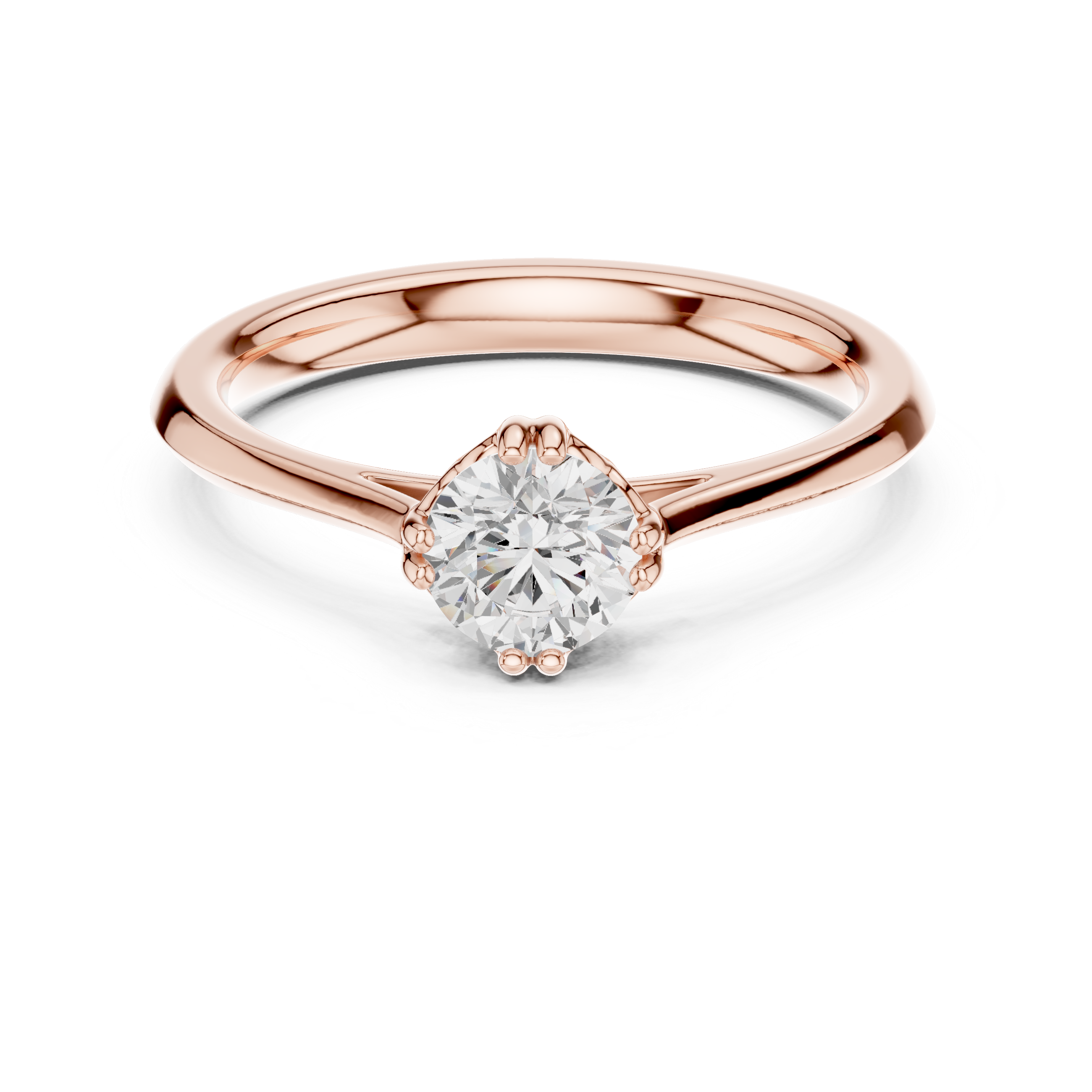 Rare Round Brilliant Cut Diamond Solitaire Engagement Ring find