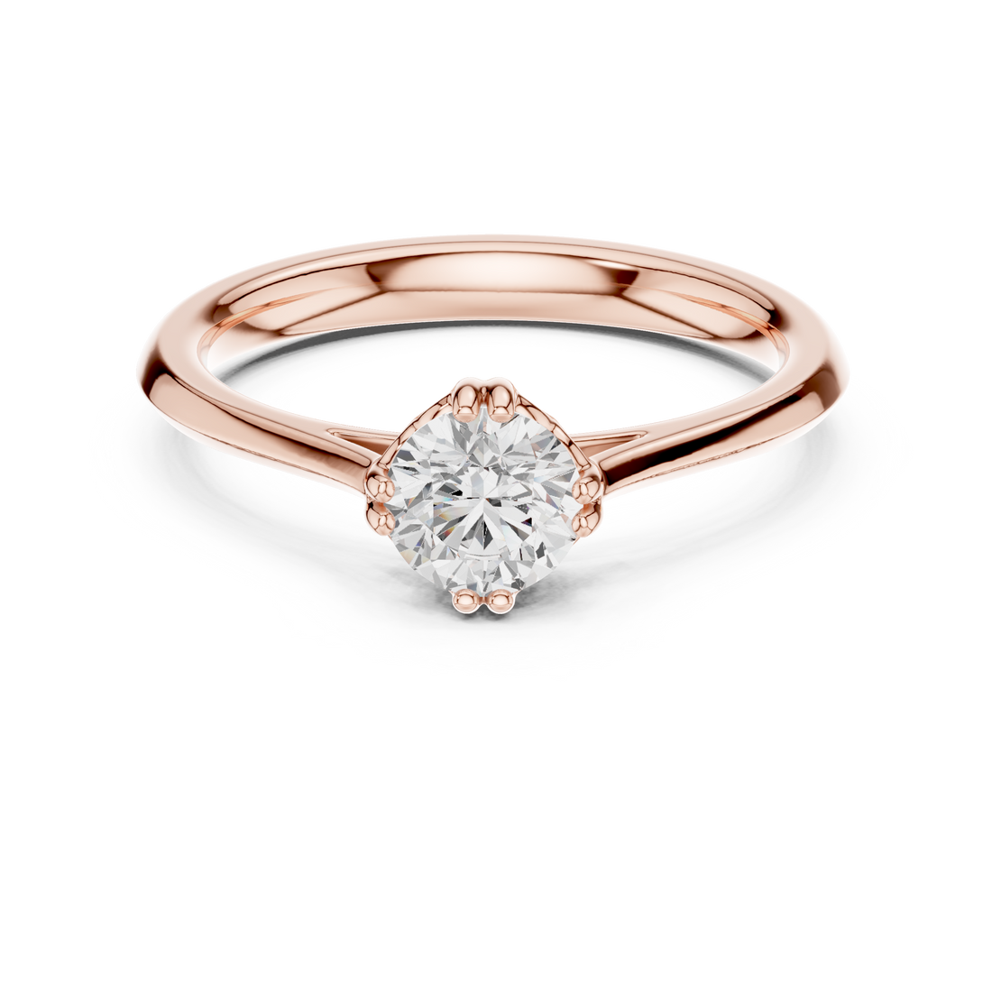 Rare Round Brilliant Cut Diamond Solitaire Engagement Ring find