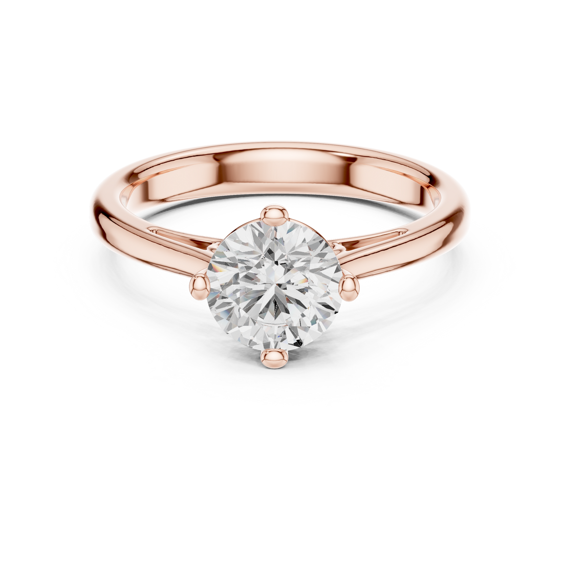 Timeless Round Cut Diamond Solitaire Engagement Ring