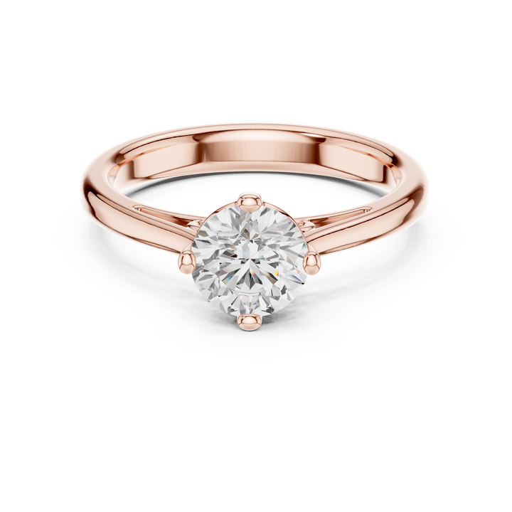 Royal Round Brilliant Cut Diamond Solitaire Engagement Ring charm