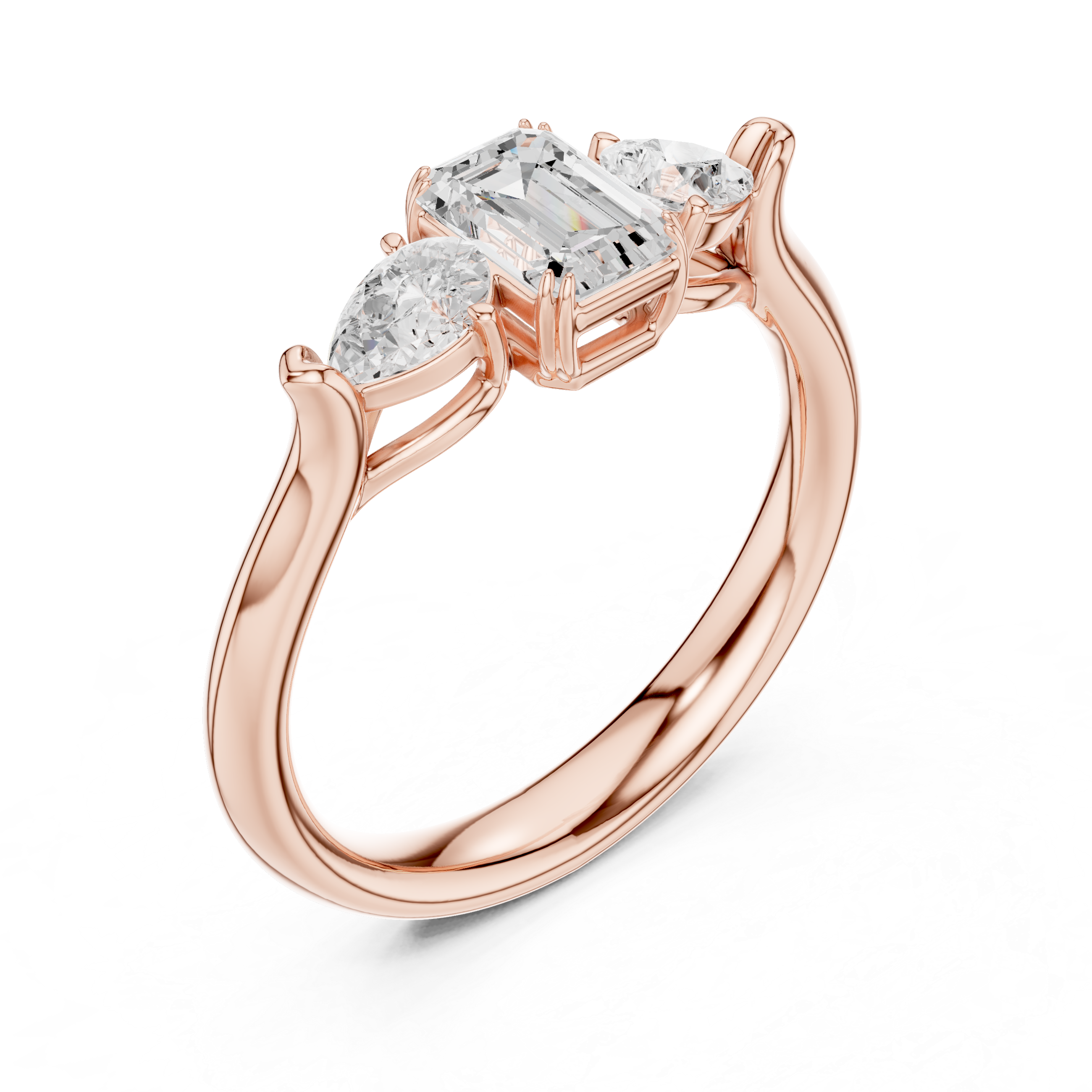 Elegant diamond nose pin with tiny sparkling stone and refined minimalist design.