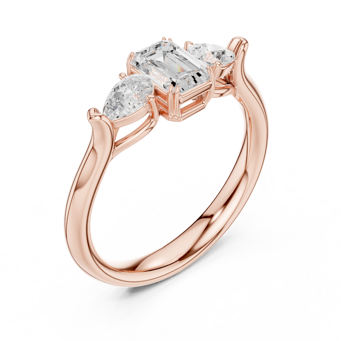 Elegant diamond nose pin with tiny sparkling stone and refined minimalist design.