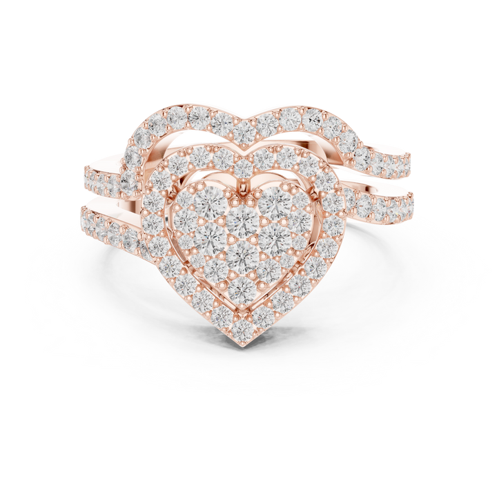 Designer men's diamond ring with sophisticated modern styling.