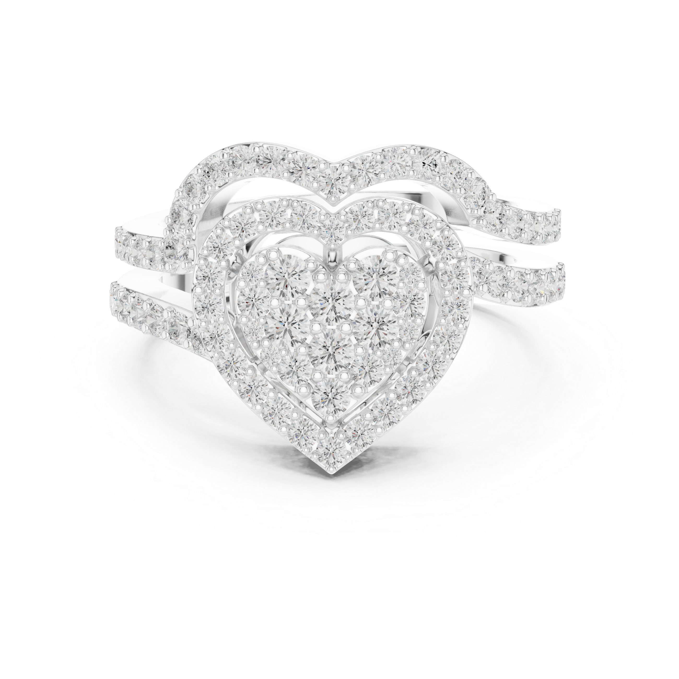 Designer baby ring with adjustable band and smooth edges.