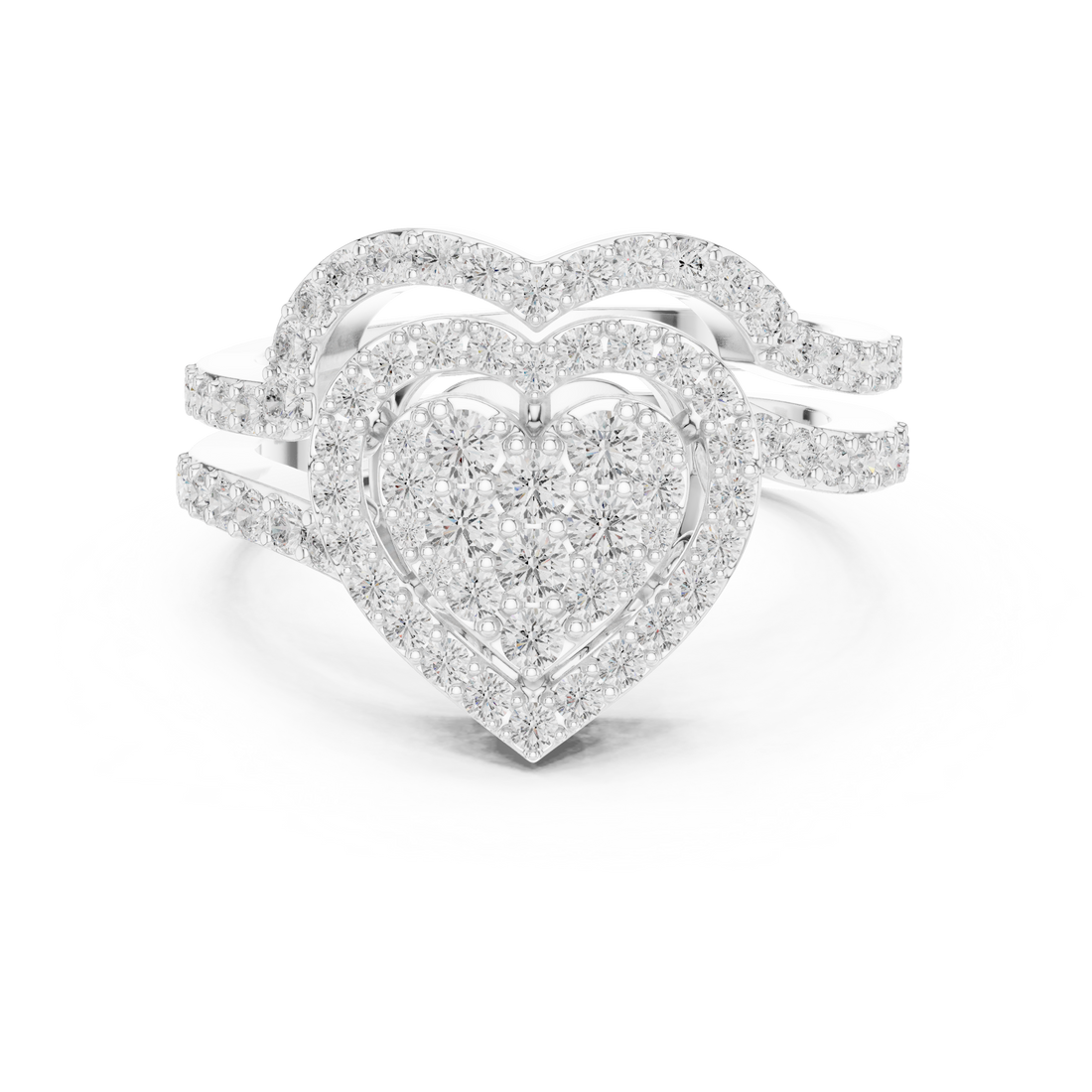 Designer baby ring with adjustable band and smooth edges.