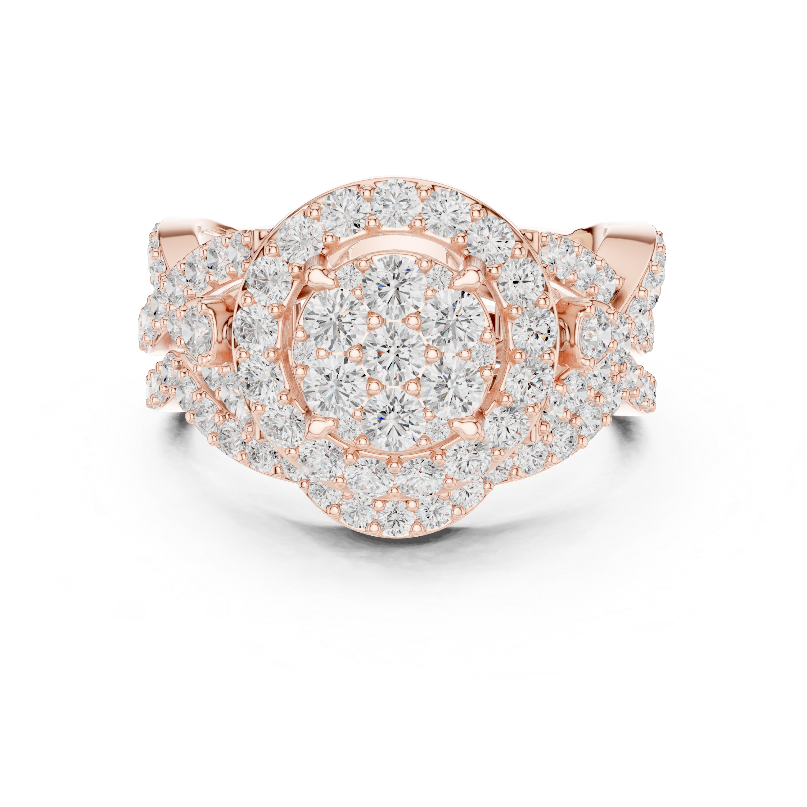 Designer vintage-inspired diamond ring with intricate milgrain detailing and antique-style setting.