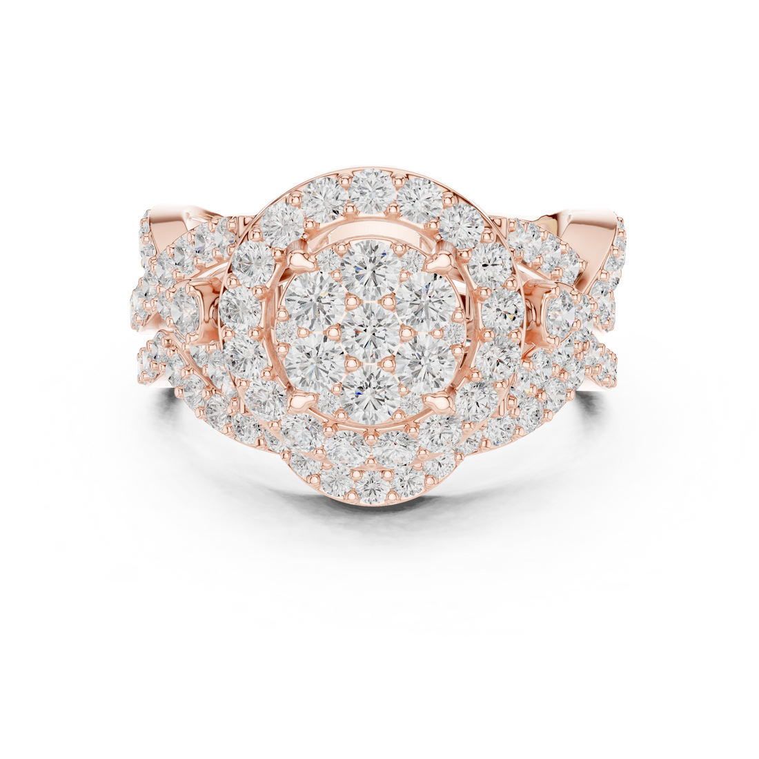 Designer vintage-inspired diamond ring with intricate milgrain detailing and antique-style setting.