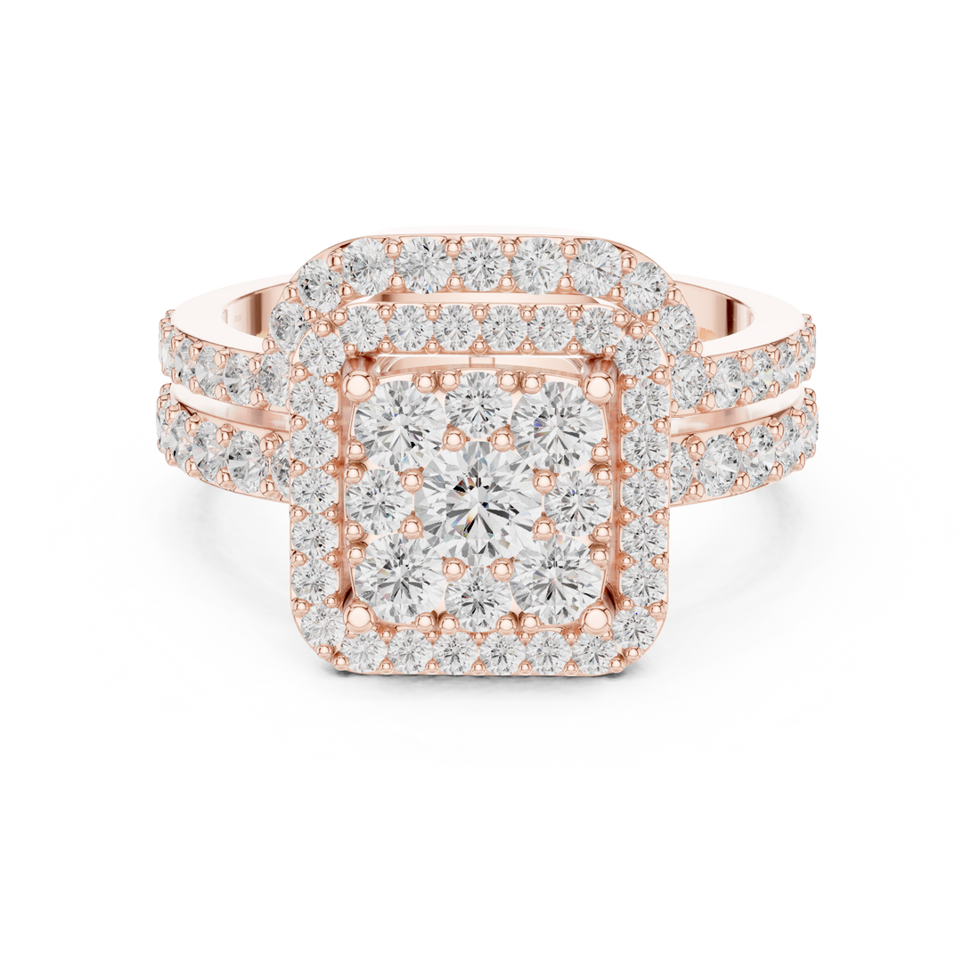 Trendy huggie earrings with compact circular shape and sparkling diamond detailing.