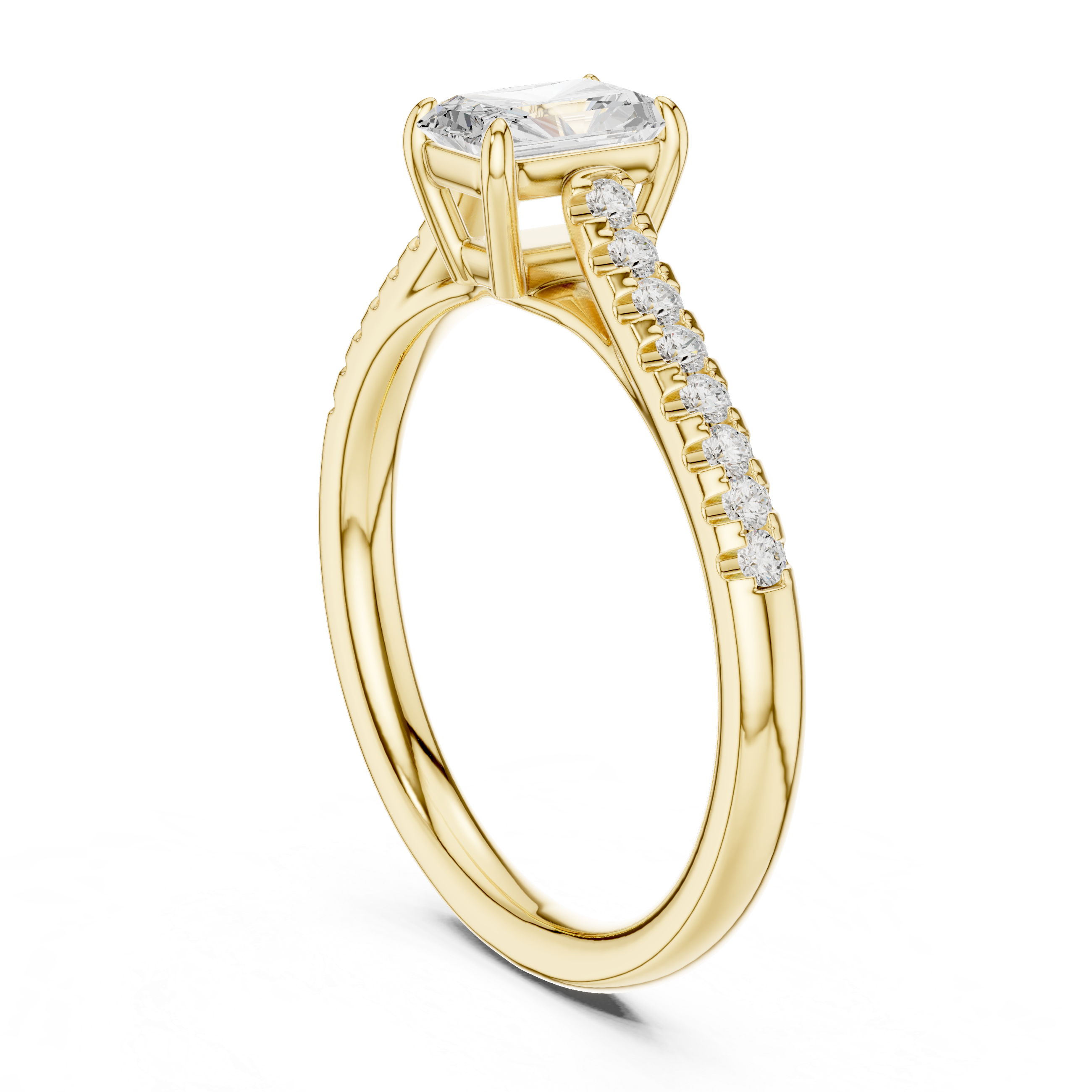 Designer men's diamond ring with sophisticated modern styling.