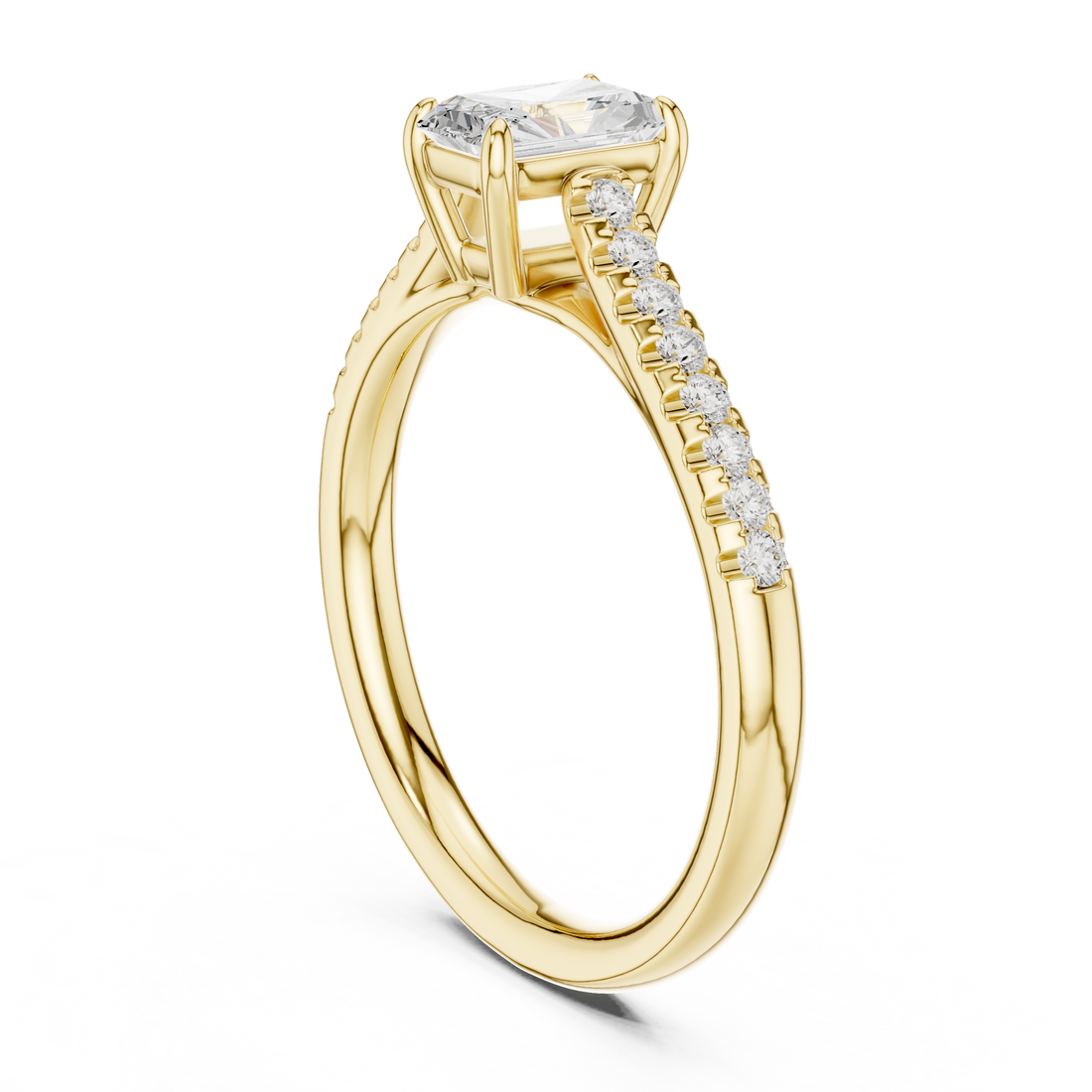 Designer men's diamond ring with sophisticated modern styling.