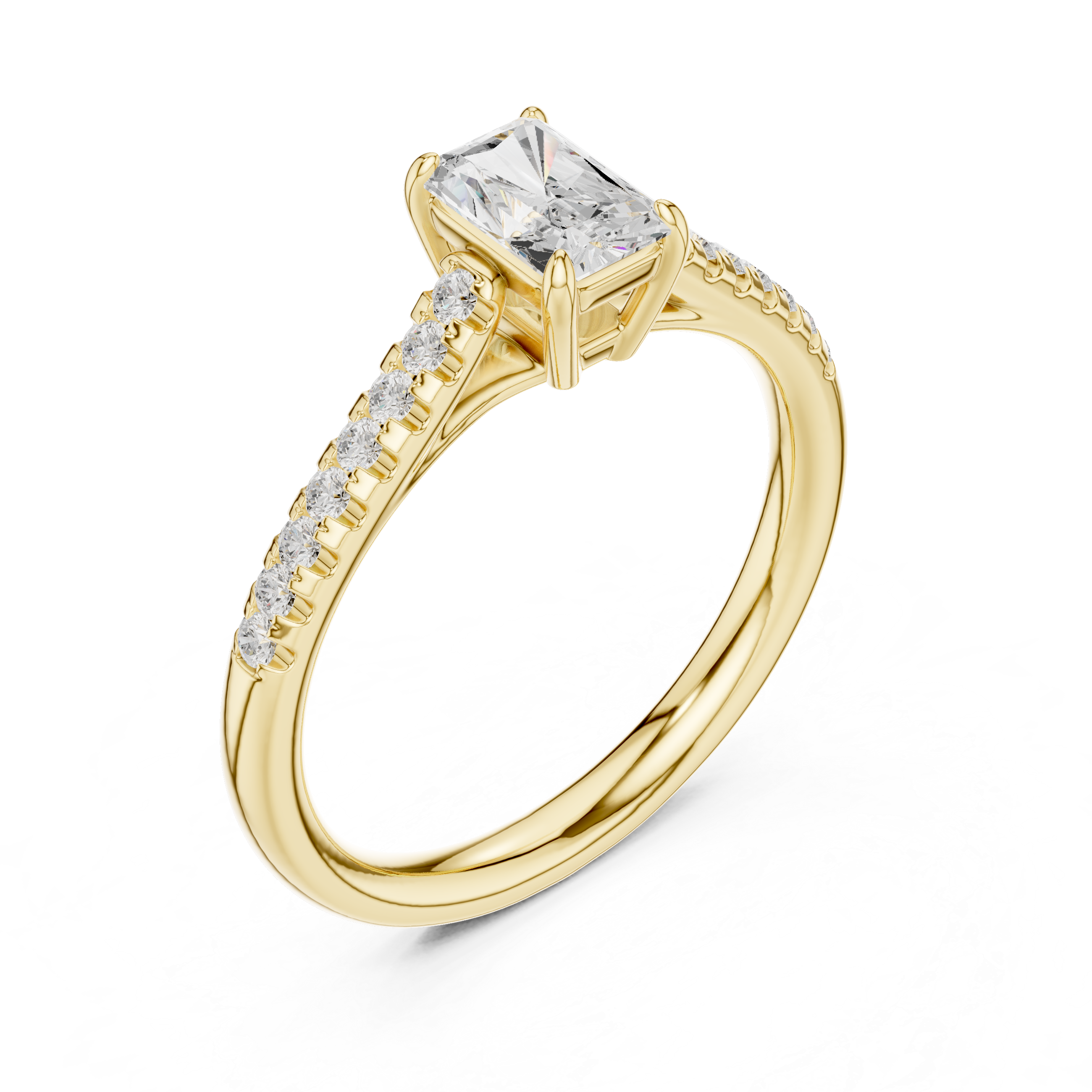 Minimalist men's band ring with clean smooth edges and refined appearance.