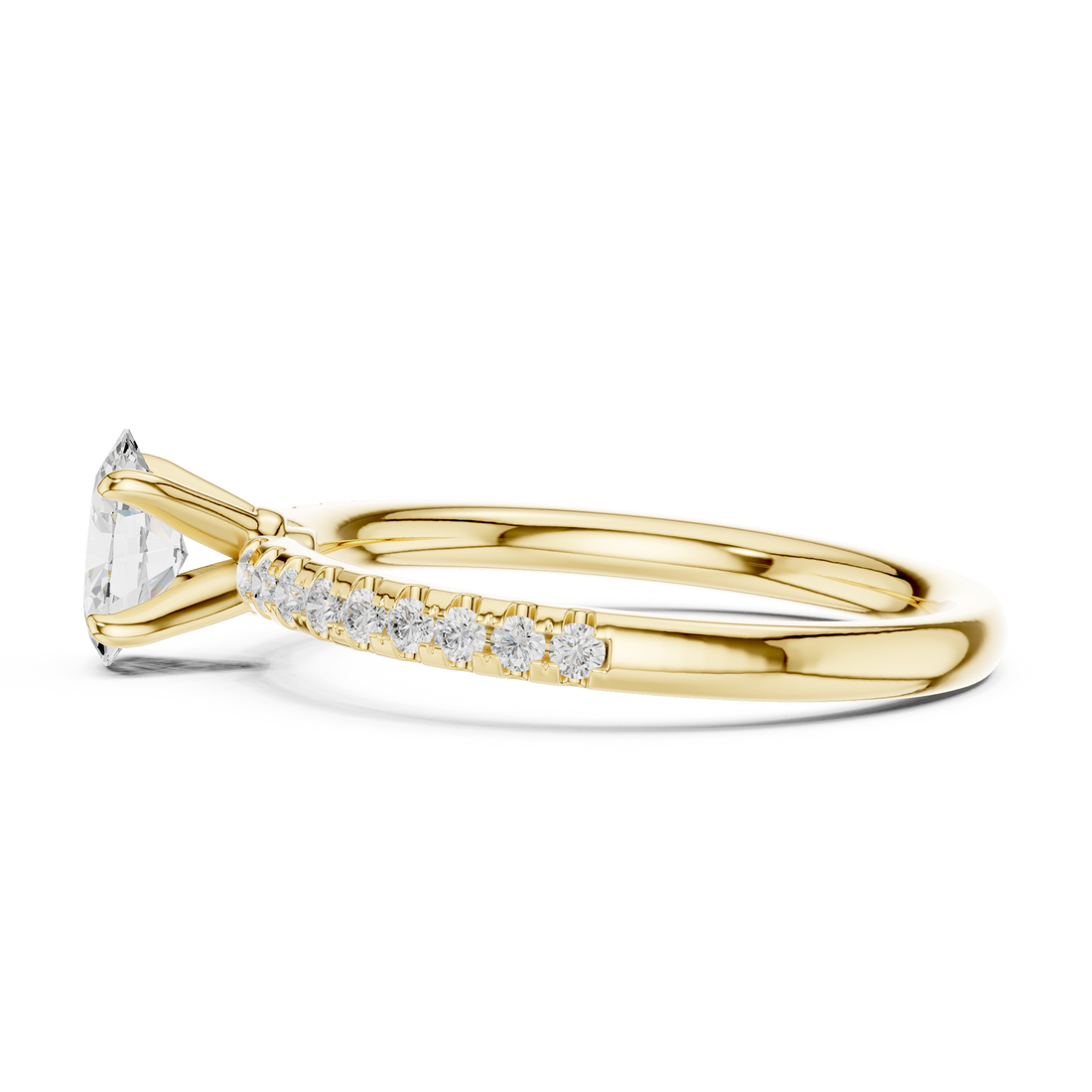 Luxury emerald-cut diamond ring with elegant prong setting and sophisticated appearance.