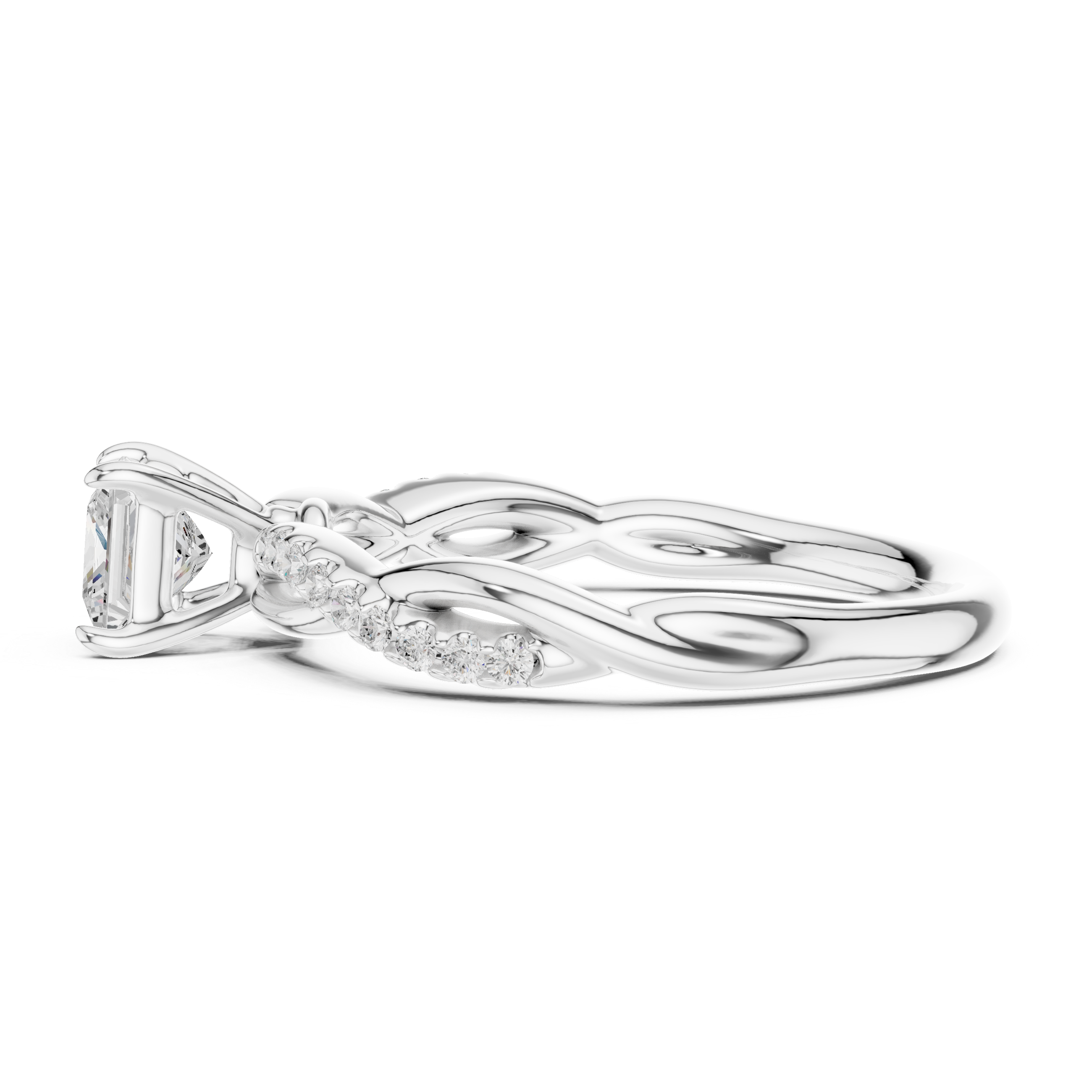 Designer floral pendant necklace inspired by blooming flower motif.