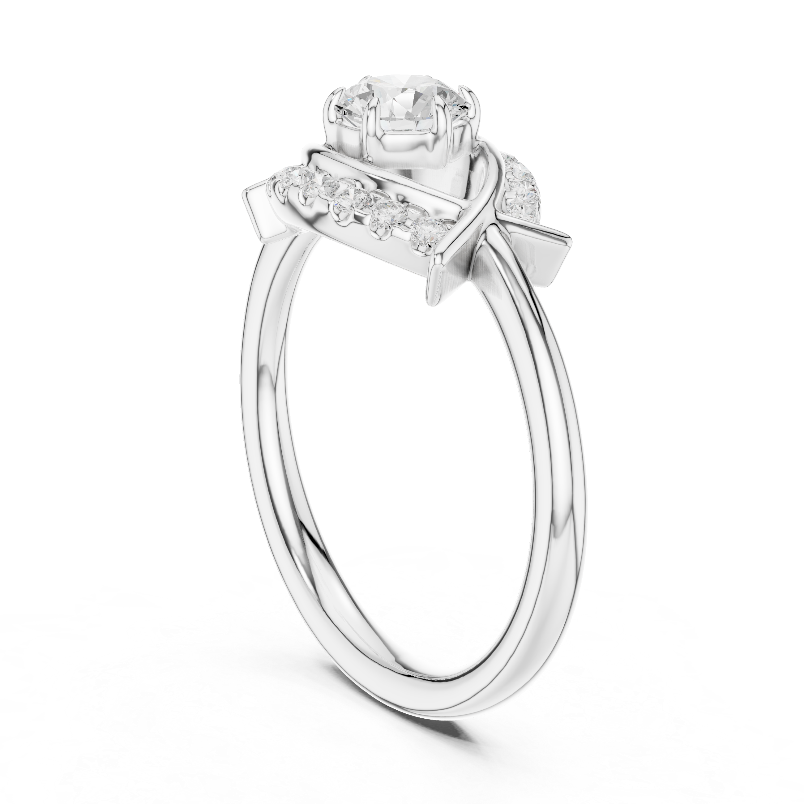 Designer vintage-inspired diamond ring with intricate milgrain detailing and antique-style setting.