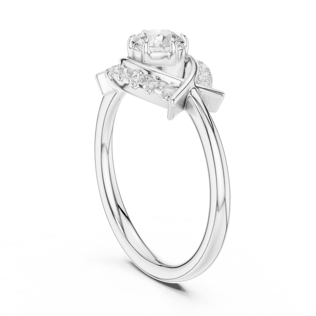 Designer vintage-inspired diamond ring with intricate milgrain detailing and antique-style setting.