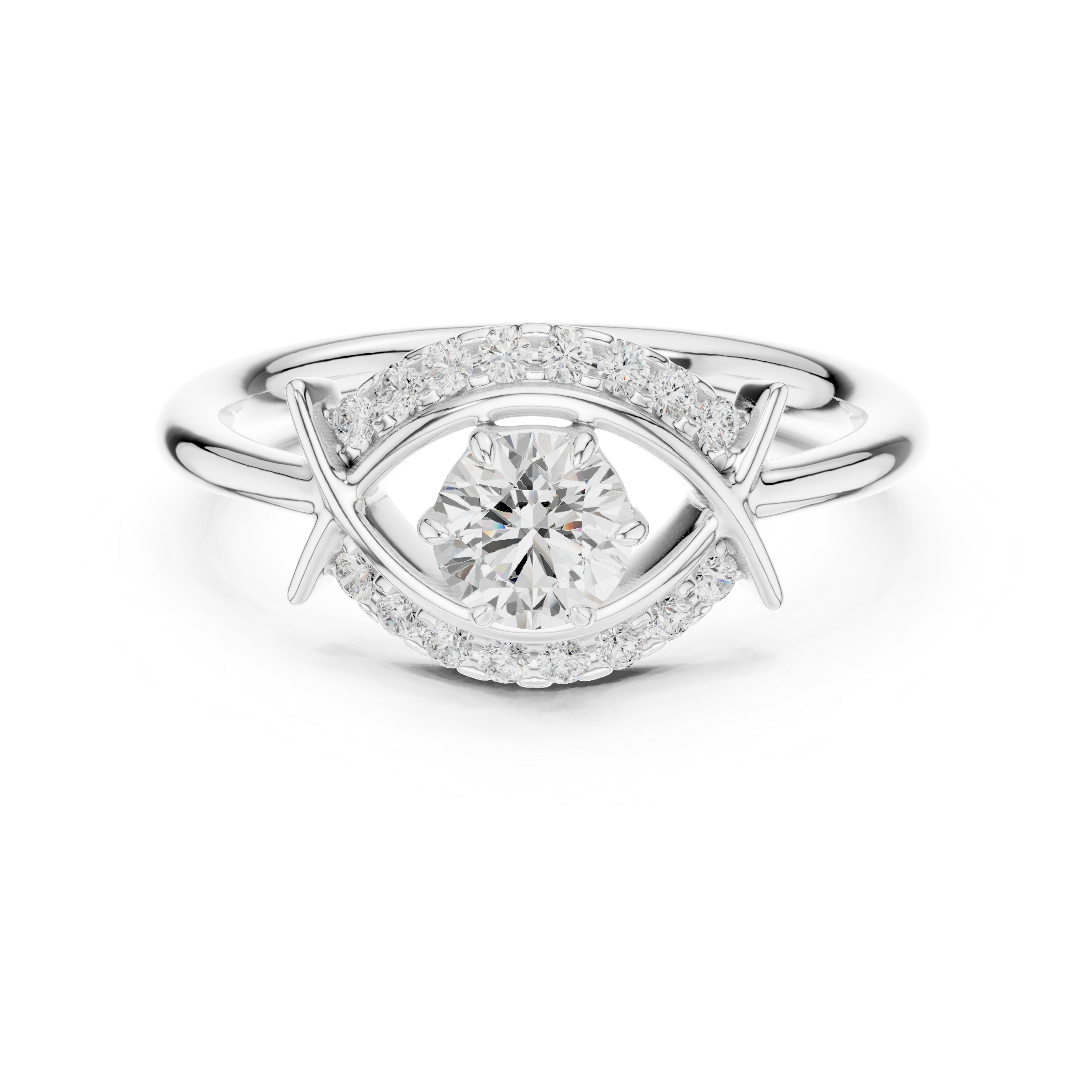 Stunning oval diamond engagement ring with brilliant sparkle and slim band profile.