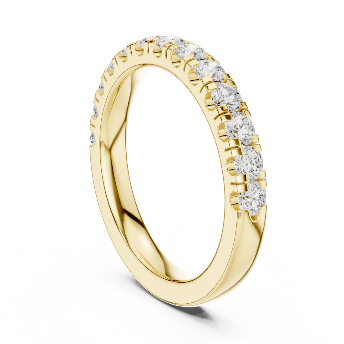Stylish bangle bracelet crafted in smooth polished yellow gold.