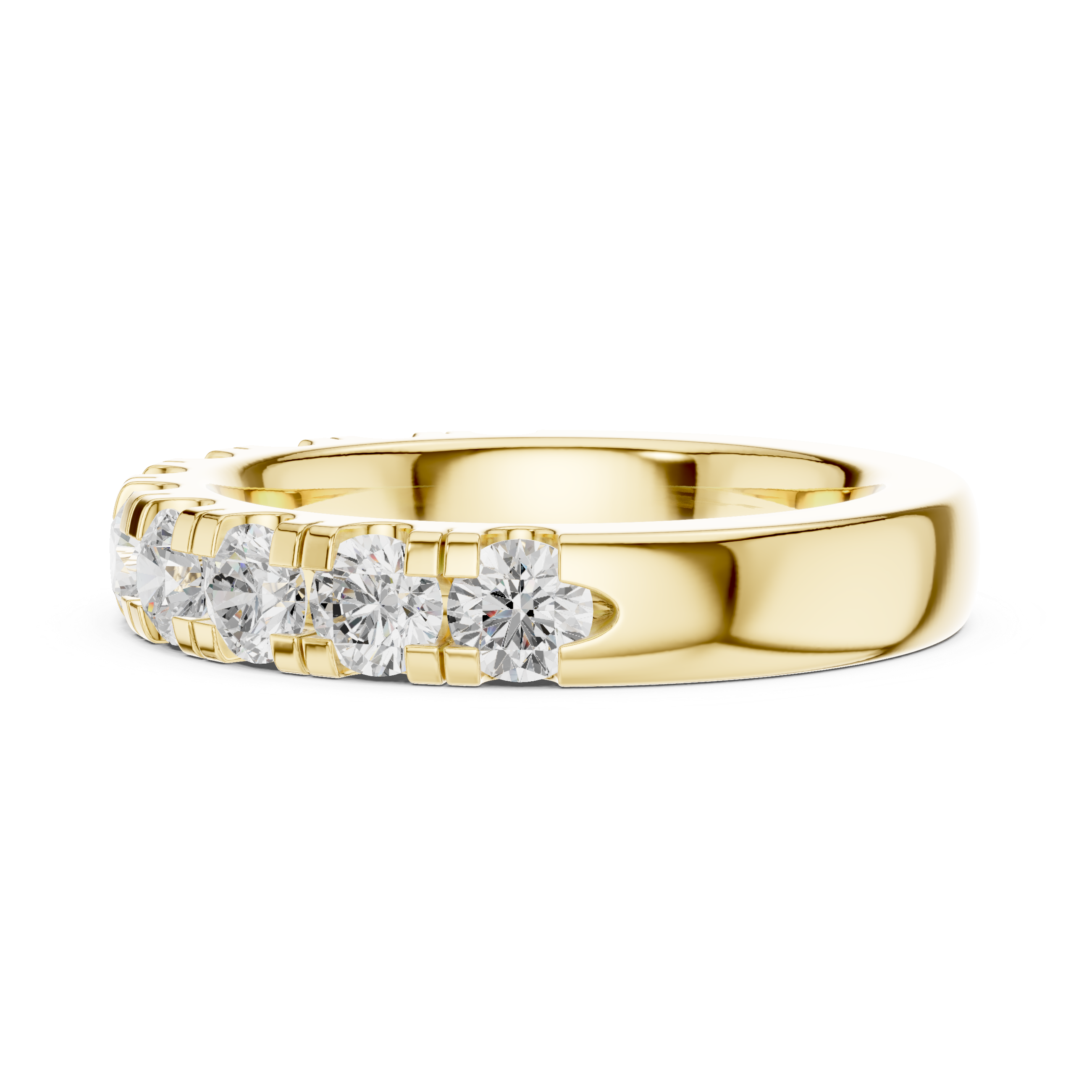 Stylish men's gold ring with bold structure and masculine polished finish.
