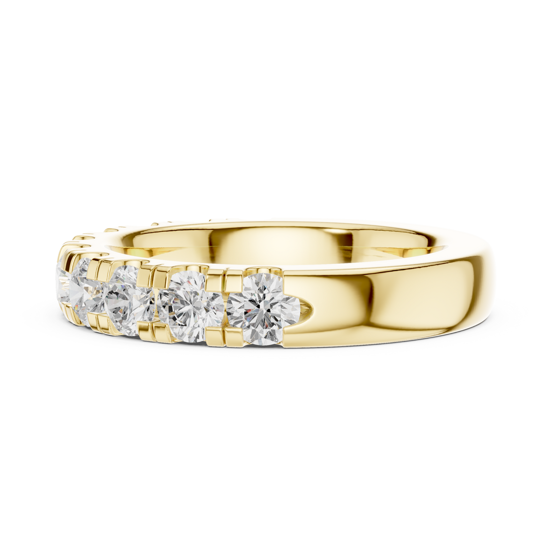 Stylish men's gold ring with bold structure and masculine polished finish.