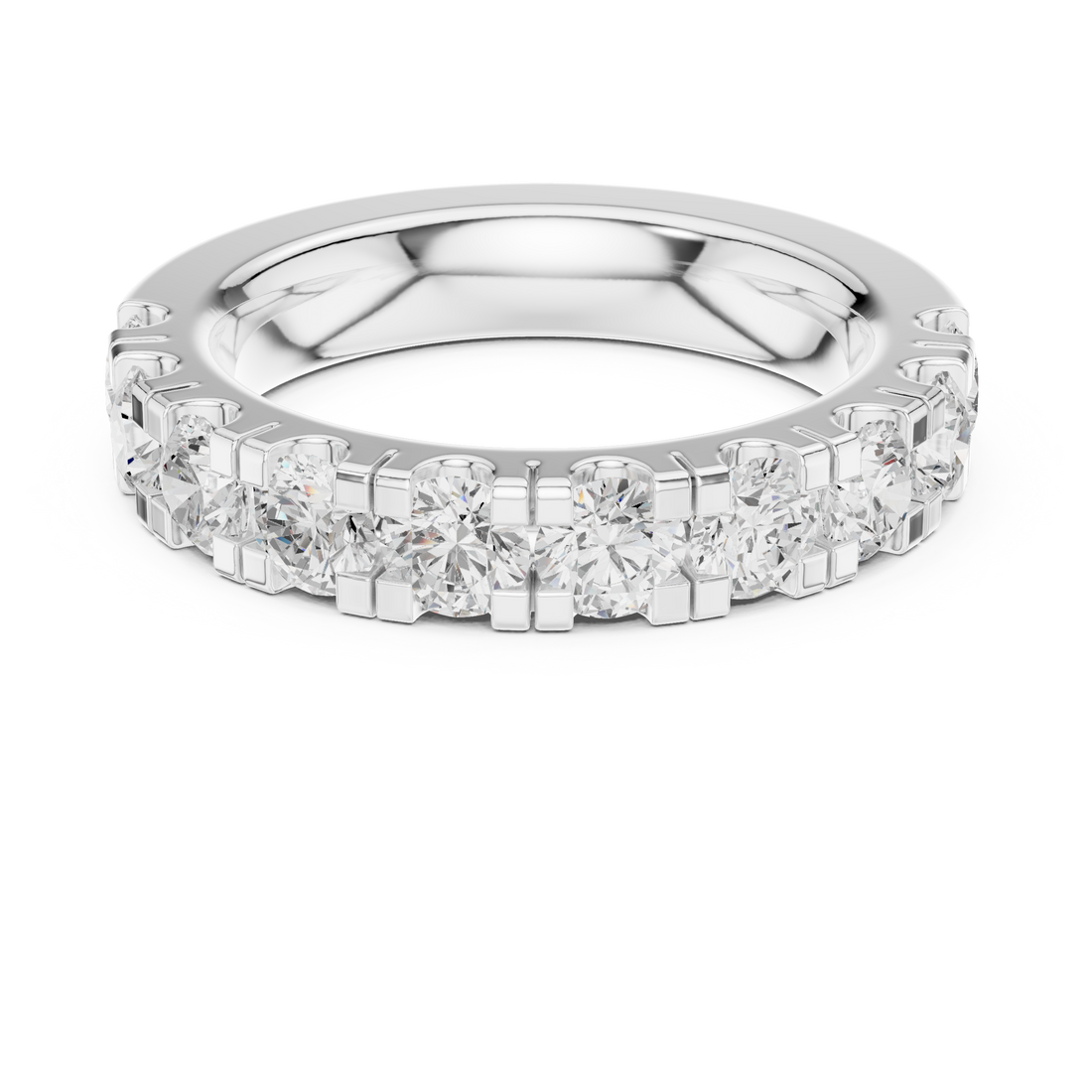Designer baby ring with adjustable band and smooth edges.