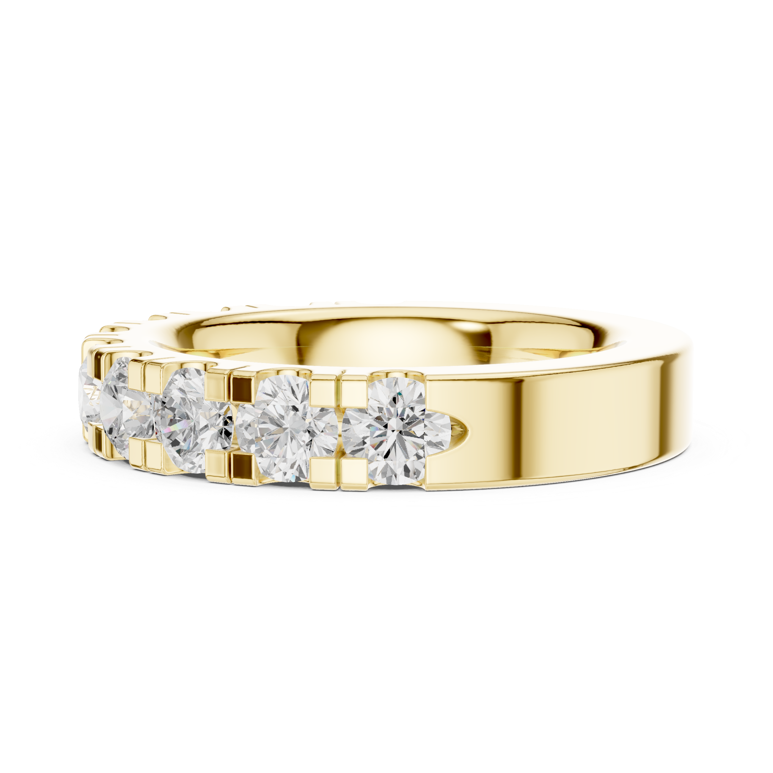 Stylish rose gold infinity ring with delicate diamond accents and modern minimalist finish.