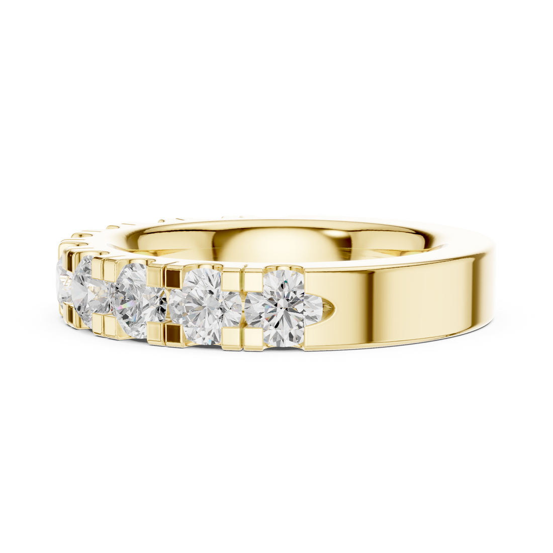 Stylish rose gold infinity ring with delicate diamond accents and modern minimalist finish.