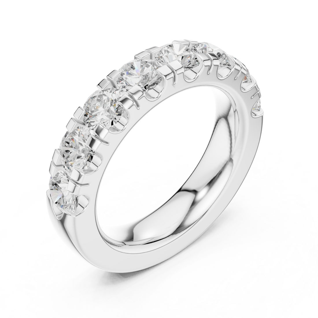 Minimalist solitaire diamond ring with clean lines and refined modern style.