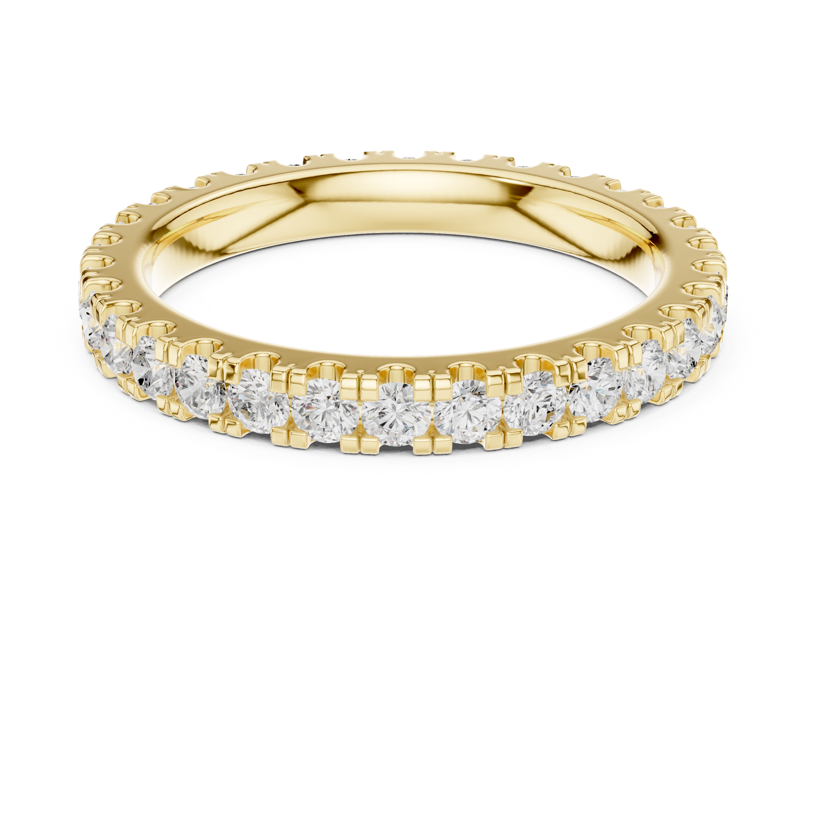 Traditional gold nose ring with circular structure and classic cultural styling.