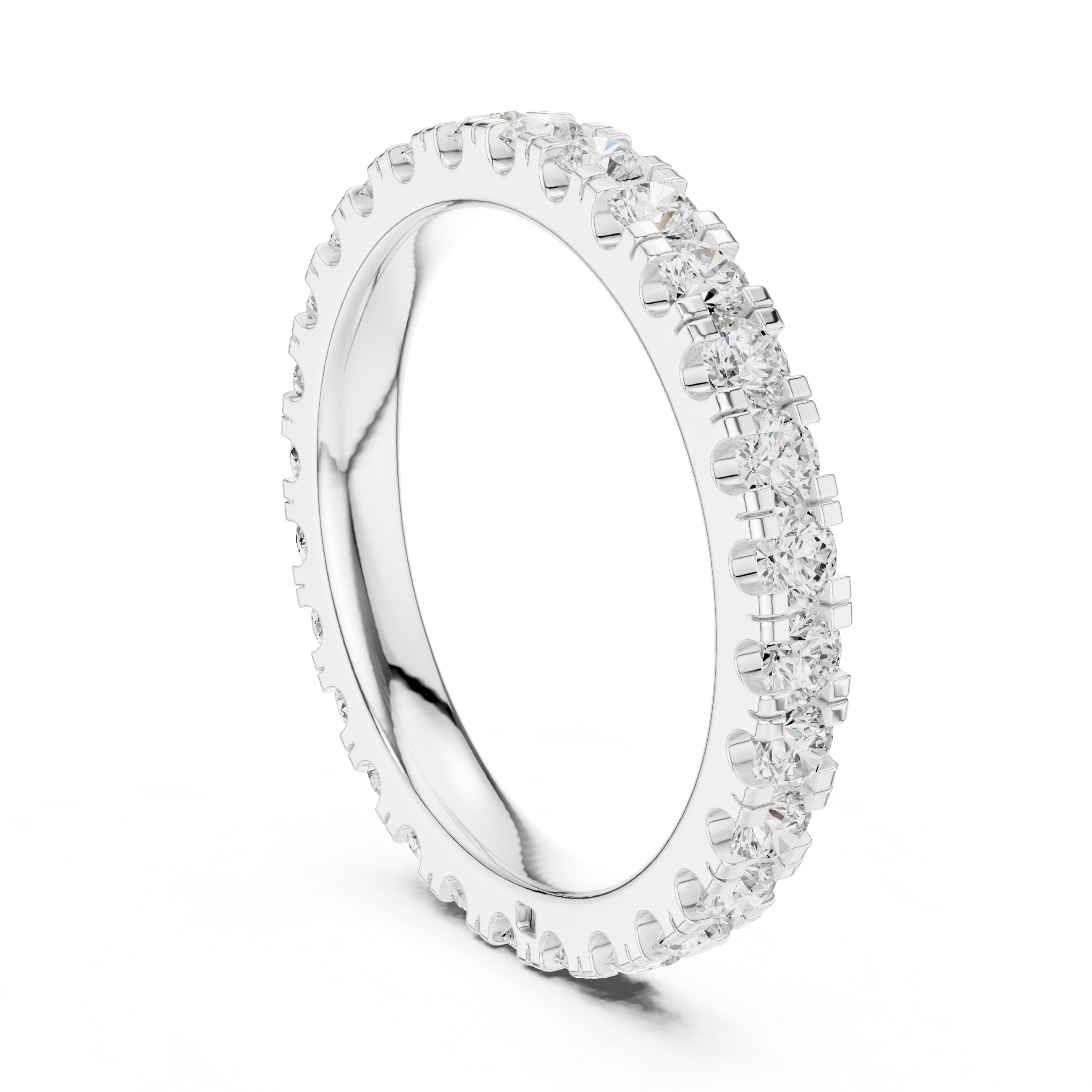 Elegant silver anklet with intricate design and lightweight wearable structure.