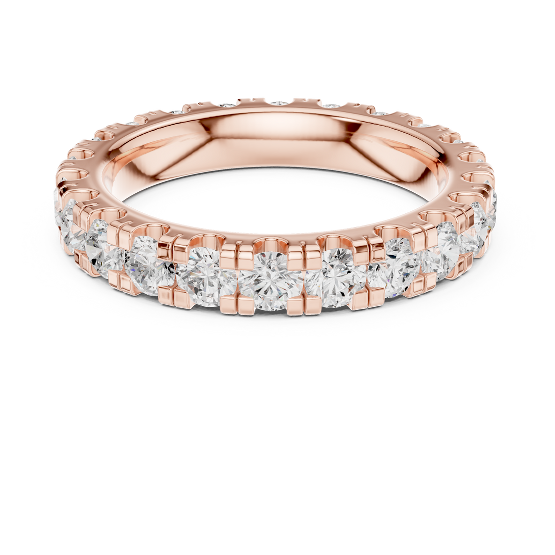 Designer baby ring with adjustable band and smooth edges.