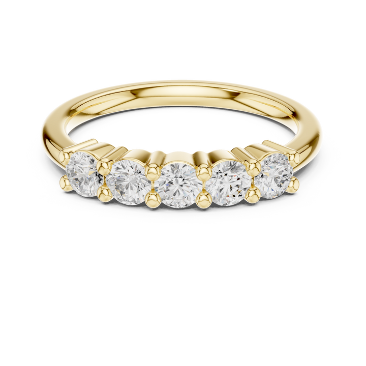 Designer baby ring with adjustable band and smooth edges.