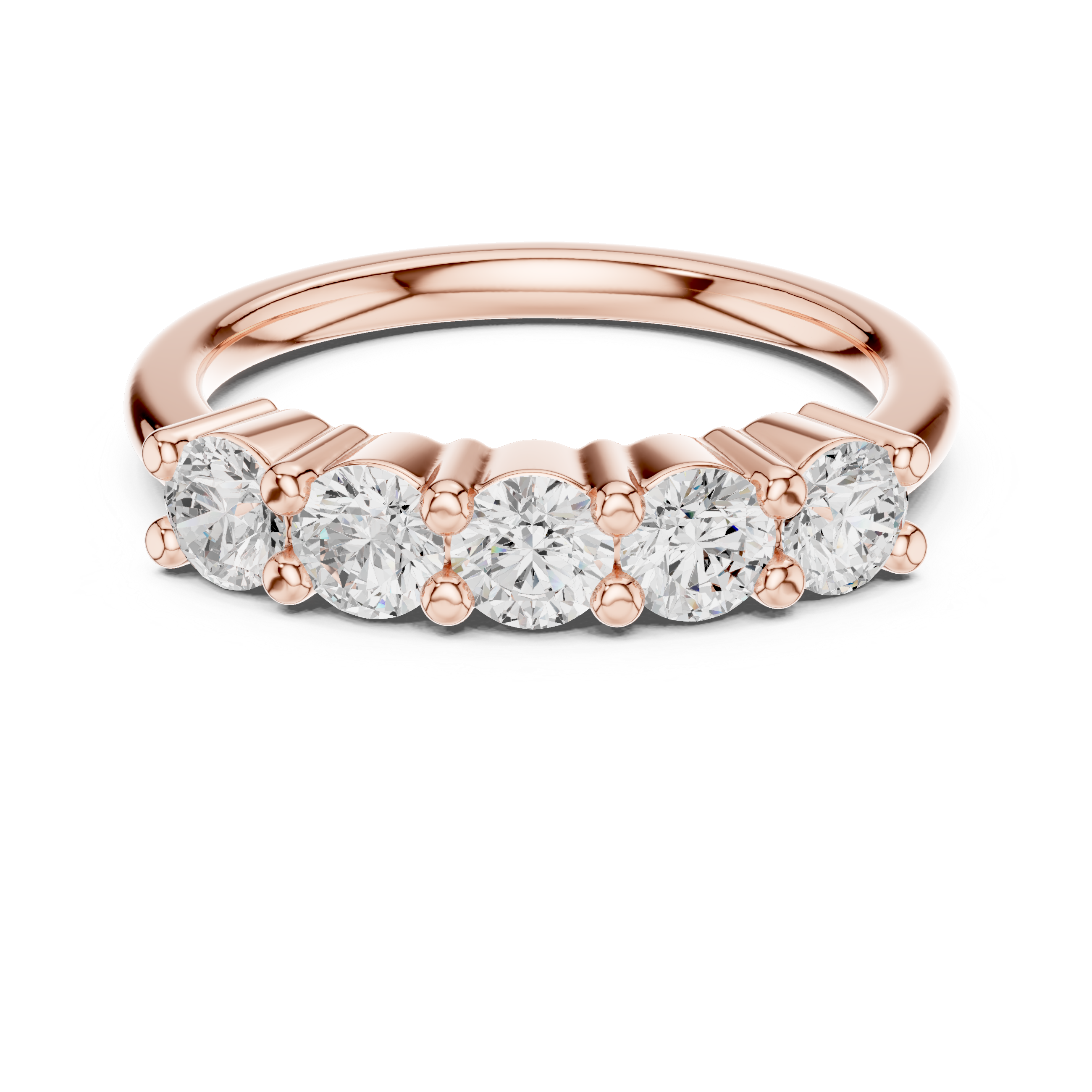 Elegant gold diamond engagement ring with classic round solitaire setting and polished band design.