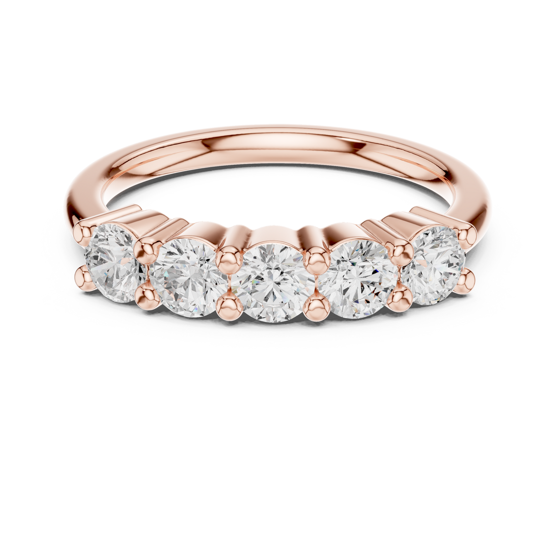 Elegant gold diamond engagement ring with classic round solitaire setting and polished band design.