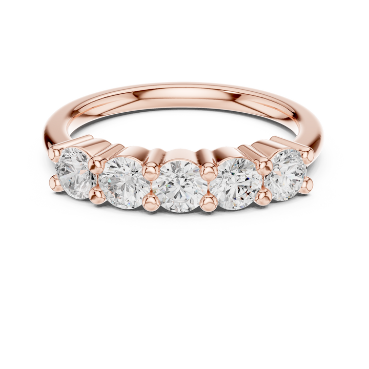 Elegant gold diamond engagement ring with classic round solitaire setting and polished band design.