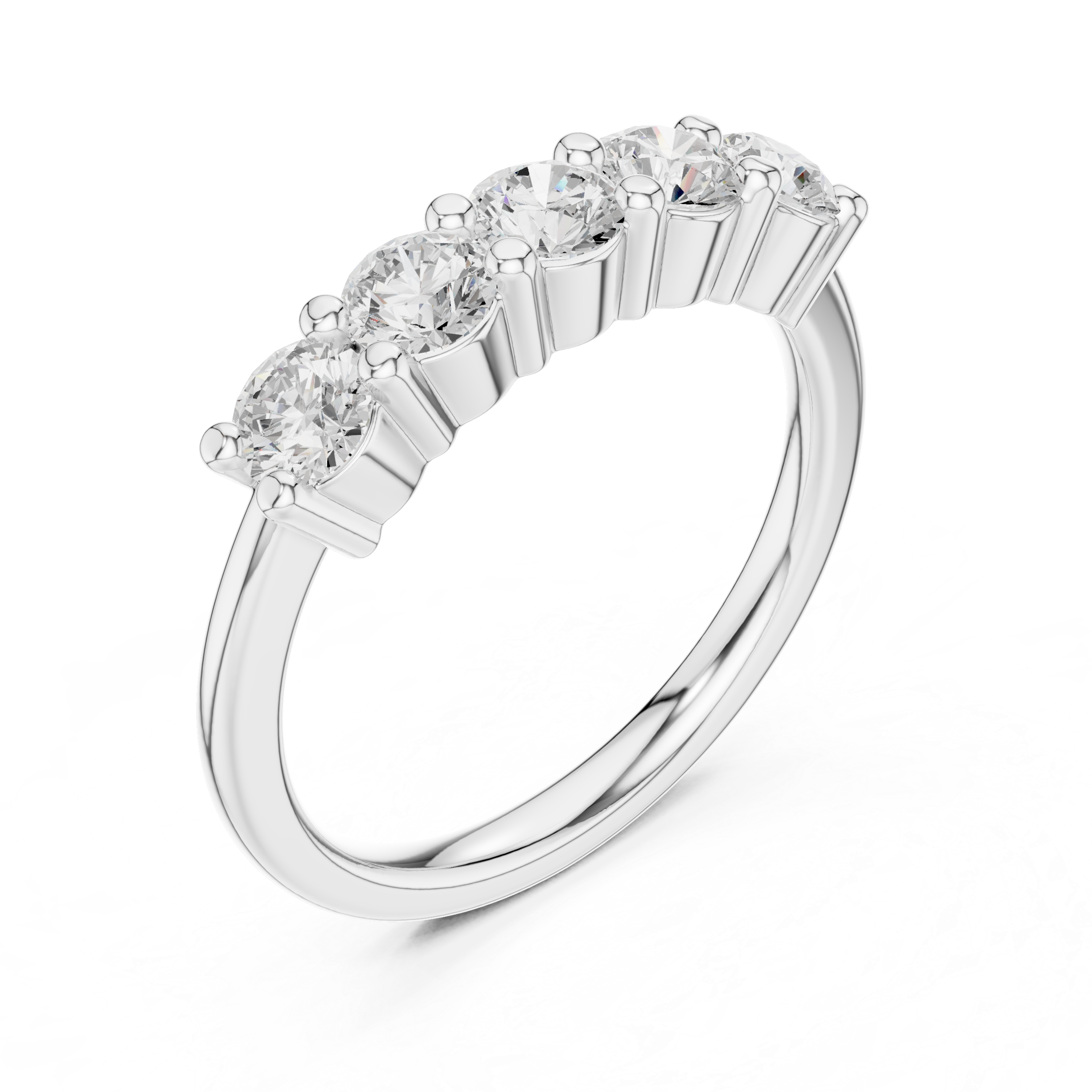 Modern geometric diamond ring with sharp angles and contemporary luxury finish.