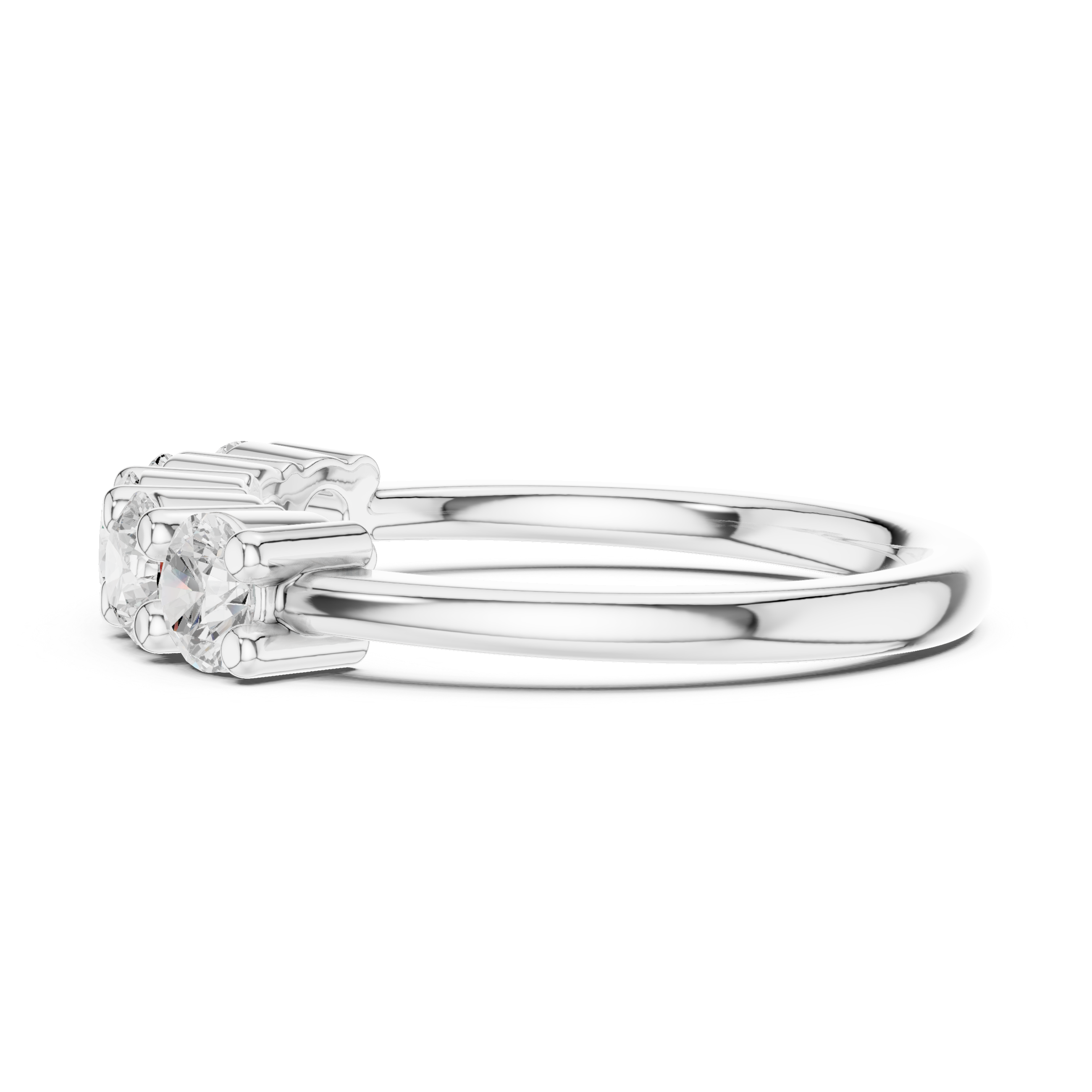 Luxury emerald-cut diamond ring with elegant prong setting and sophisticated appearance.