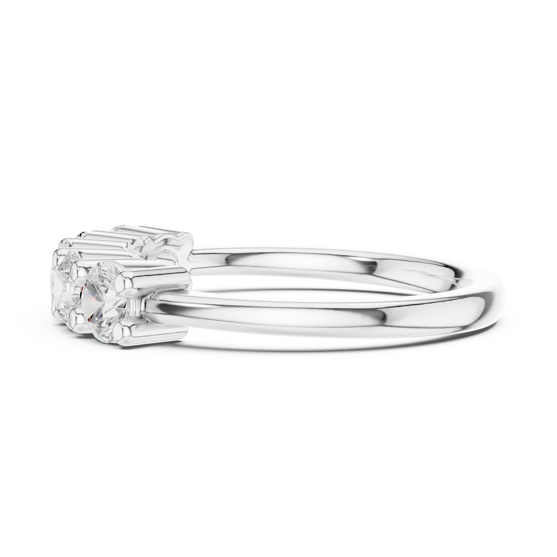 Luxury emerald-cut diamond ring with elegant prong setting and sophisticated appearance.