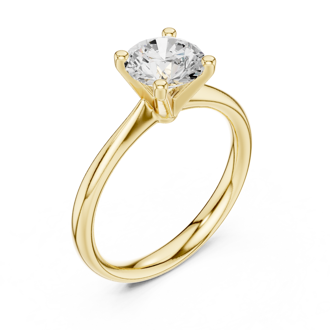 Minimalist men's band ring with clean smooth edges and refined appearance.